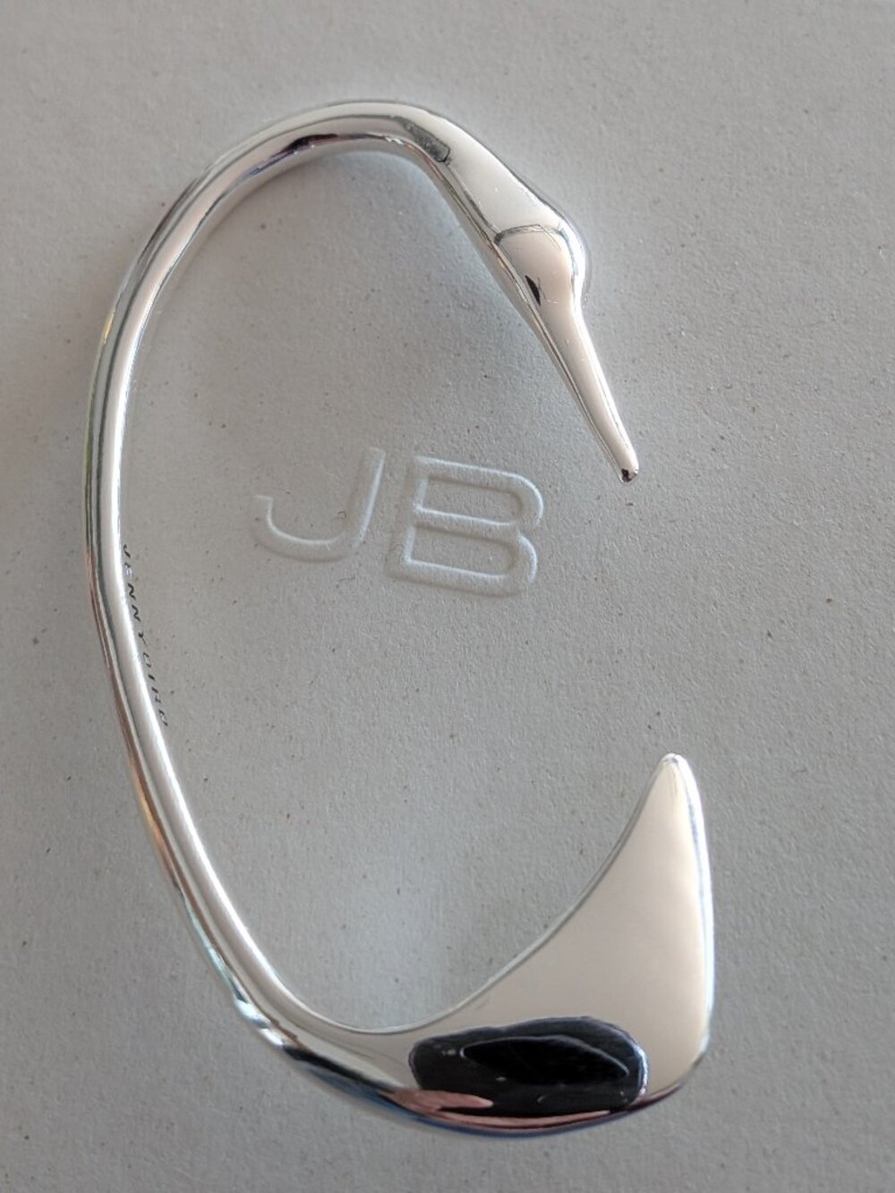 Jenny Bird Egret Ear Wrap Earring – Silver – Rare / Discontinued Statement Piece